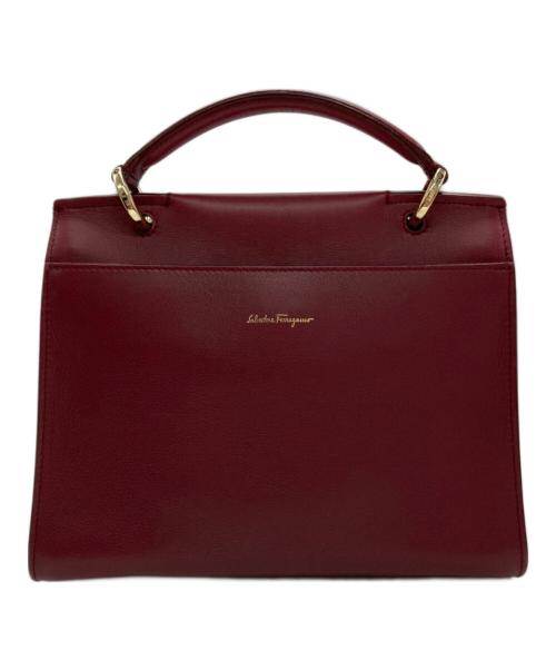 Salvatore Ferragamo（サルヴァトーレ フェラガモ）Salvatore Ferragamo (サルヴァトーレ フェラガモ) 2WAYショルダーバッグ レッドの古着・服飾アイテム