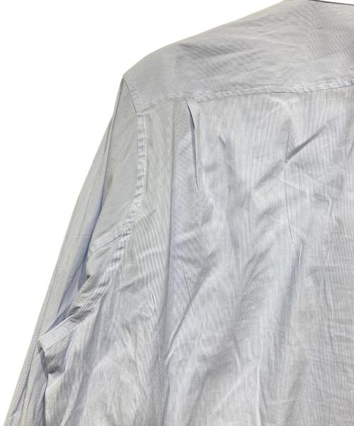 LOEWE（ロエベ）LOEWE (ロエベ) ビブ切替 アシンメトリーシャツ ブルー×ホワイト サイズ:Lの古着・服飾アイテム