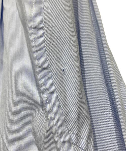 LOEWE（ロエベ）LOEWE (ロエベ) ビブ切替 アシンメトリーシャツ ブルー×ホワイト サイズ:Lの古着・服飾アイテム