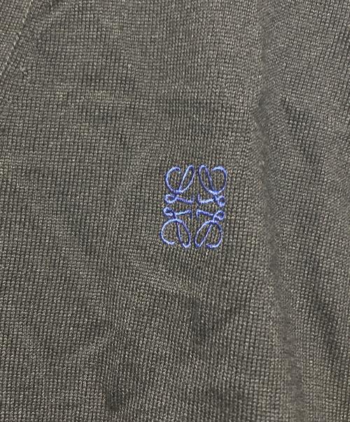 LOEWE（ロエベ）LOEWE (ロエベ) アナグラム刺繍カーディガン ブラック サイズ:Lの古着・服飾アイテム