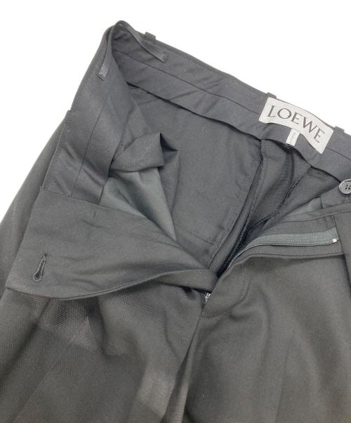 LOEWE（ロエベ）LOEWE (ロエベ) ウールブレンドスラックス ブラック サイズ:46の古着・服飾アイテム