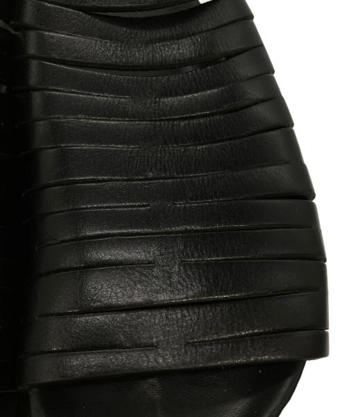 sacai（サカイ）sacai (サカイ) プラットフォームサンダル ブラック サイズ:38の古着・服飾アイテム