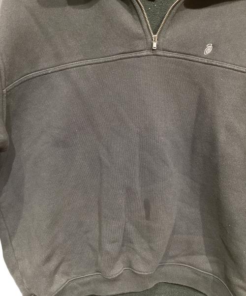 stussy（ステューシー）stussy (ステューシー) Fleece Zip Mock Neck ブラック サイズ:Mの古着・服飾アイテム
