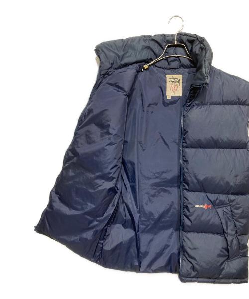 stussy（ステューシー）stussy (ステューシー) ダウンベスト ネイビー サイズ:Sの古着・服飾アイテム
