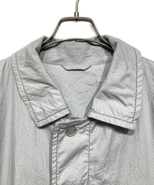 ISSEY MIYAKE MEN（イッセイミヤケメン）ISSEY MIYAKE MEN (イッセイミヤケメン) 比翼コート グレー サイズ:3の古着・服飾アイテム