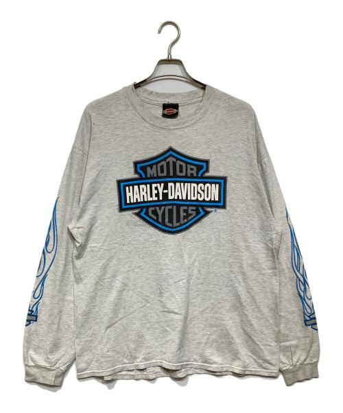 HARLEY-DAVIDSON（ハーレーダビッドソン）HARLEY-DAVIDSON (ハーレーダビッドソン) シロクマプリントカットソー グレー サイズ:XLの古着・服飾アイテム