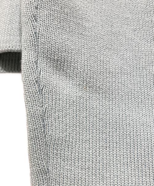 BROOKS BROTHERS（ブルックスブラザーズ）BROOKS BROTHERS (ブルックスブラザーズ) ミラノリブ ゴールドボタン ノーカラーニットジャケット ブルー サイズ:XSの古着・服飾アイテム