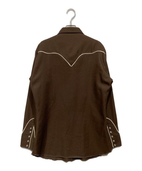 H BAR C（エイチバーシー）H BAR C (エイチバーシー) ウエスタンシャツ ブラウン サイズ:15 1/2の古着・服飾アイテム
