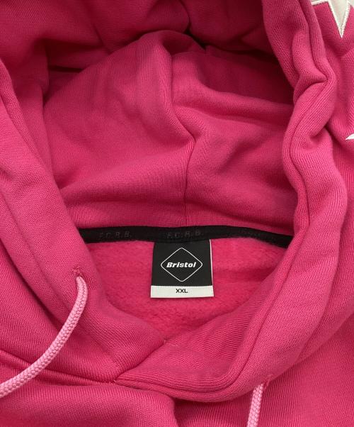 F.C.Real Bristol（エフシーレアルブリストル）F.C.Real Bristol (エフシーレアルブリストル) 5-STAR PULLOVER SWEAT HOODIE ピンク サイズ:XXLの古着・服飾アイテム
