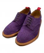Tricker's×PHENOMENONトリッカーズ×フェノメノン）の古着「BOURTON スウェードウイングチップシューズ」｜パープル