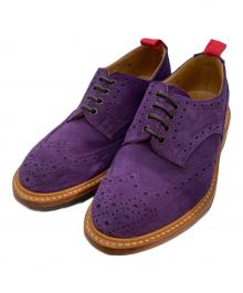 Tricker's×PHENOMENON（トリッカーズ×フェノメノン）の古着「BOURTON スウェードウイングチップシューズ」｜パープル