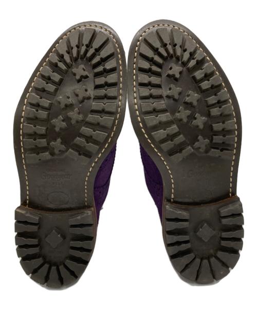 Tricker's（トリッカーズ）Tricker's (トリッカーズ) PHENOMENON (フェノメノン) BOURTON スウェードウイングチップシューズ パープル サイズ:7の古着・服飾アイテム