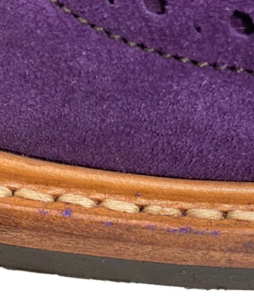 Tricker's（トリッカーズ）Tricker's (トリッカーズ) PHENOMENON (フェノメノン) BOURTON スウェードウイングチップシューズ パープル サイズ:7の古着・服飾アイテム