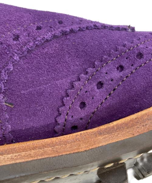 Tricker's（トリッカーズ）Tricker's (トリッカーズ) PHENOMENON (フェノメノン) BOURTON スウェードウイングチップシューズ パープル サイズ:7の古着・服飾アイテム