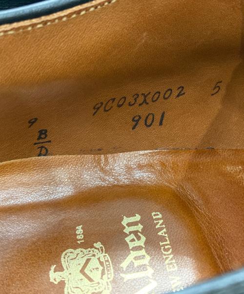 Alden（オールデン）Alden (オールデン) Cap Toe Calf /ドレスシューズ ブラック サイズ:9Dの古着・服飾アイテム