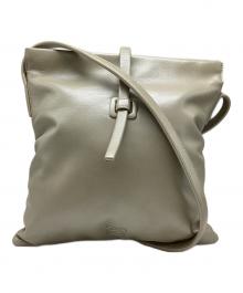 LOEWE（ロエベ）の古着「アナグラムレザーショルダーバッグ」｜グレー