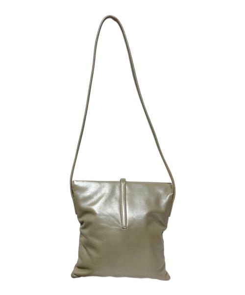 LOEWE（ロエベ）LOEWE (ロエベ) アナグラムレザーショルダーバッグ グレーの古着・服飾アイテム