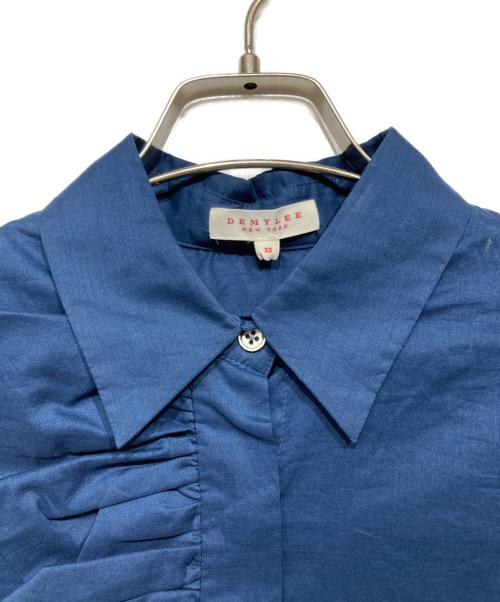 DEMYLEE（デミリー）DEMYLEE (デミリー) フリルシャツ ネイビー サイズ:XSの古着・服飾アイテム