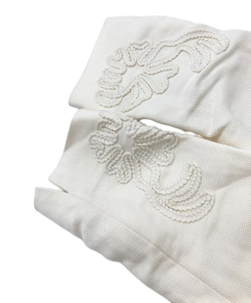 RALPH LAUREN（ラルフローレン）RALPH LAUREN (ラルフローレン) 刺繍ジャケット ホワイト サイズ:Sの古着・服飾アイテム