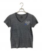 CHROME HEARTSクロムハーツ）の古着「VネックTシャツ」｜グレー