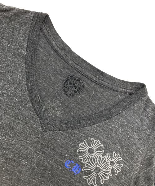 CHROME HEARTS（クロムハーツ）CHROME HEARTS (クロムハーツ) VネックTシャツ グレー サイズ:Mの古着・服飾アイテム