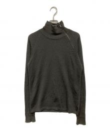 EMPORIO ARMANI（エンポリオ アルマーニ）の古着「ハイネックジップニット」｜グレー