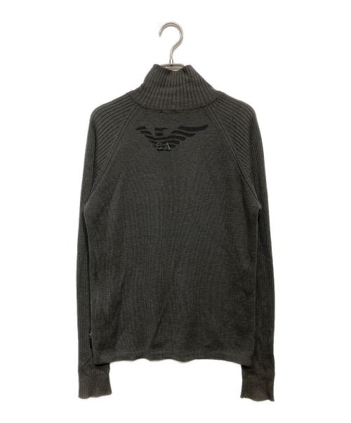EMPORIO ARMANI（エンポリオ アルマーニ）EMPORIO ARMANI (エンポリオ アルマーニ) ハイネックジップニット グレー サイズ:Mの古着・服飾アイテム