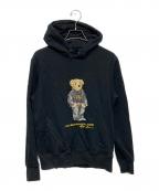 POLO RALPH LAURENポロ・ラルフローレン）の古着「ポロベアパーカー」｜ブラック