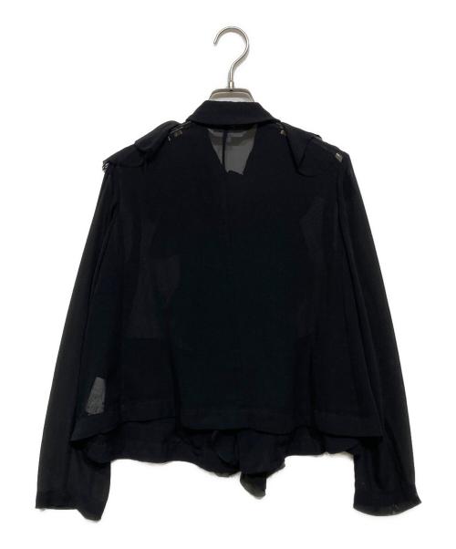 COMME des GARCONS COMME des GARCONS（コムデギャルソン コムデギャルソン）COMME des GARCONS COMME des GARCONS (コムデギャルソン コムデギャルソン) フリルブラウス ブラック サイズ:XSの古着・服飾アイテム