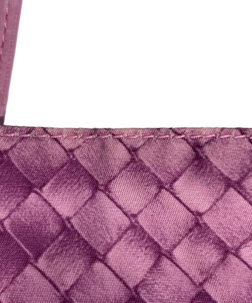 BOTTEGA VENETA（ボッテガベネタ）BOTTEGA VENETA (ボッテガベネタ) ナイロン プリントハンドバッグ パープルの古着・服飾アイテム