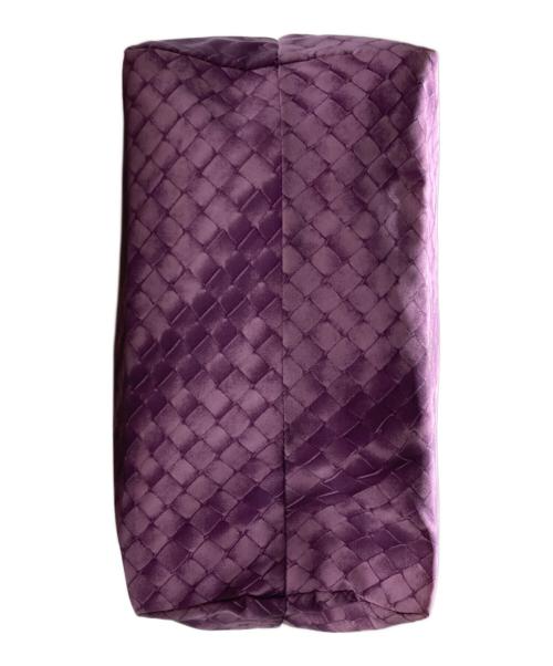 BOTTEGA VENETA（ボッテガベネタ）BOTTEGA VENETA (ボッテガベネタ) ナイロン プリントハンドバッグ パープルの古着・服飾アイテム