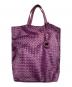 BOTTEGA VENETA（ボッテガベネタ）の古着「ナイロン プリントハンドバッグ」｜パープル
