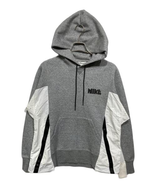 NIKE（ナイキ）NIKE (ナイキ) sacai (サカイ) NRG Pullover Hoodie グレー サイズ:Mの古着・服飾アイテム
