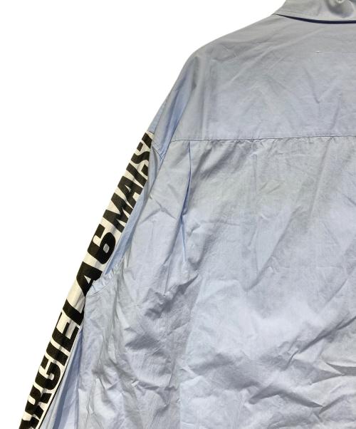 MM6 Maison Margiela（エムエムシックスメゾンマルジェラ）MM6 Maison Margiela (エムエムシックスメゾンマルジェラ) プリント シャツワンピース ブルー サイズ:Ｍの古着・服飾アイテム