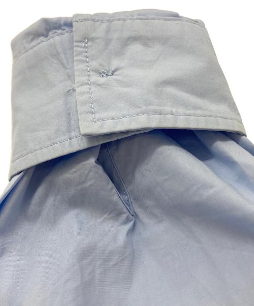 MM6 Maison Margiela（エムエムシックスメゾンマルジェラ）MM6 Maison Margiela (エムエムシックスメゾンマルジェラ) プリント シャツワンピース ブルー サイズ:Ｍの古着・服飾アイテム