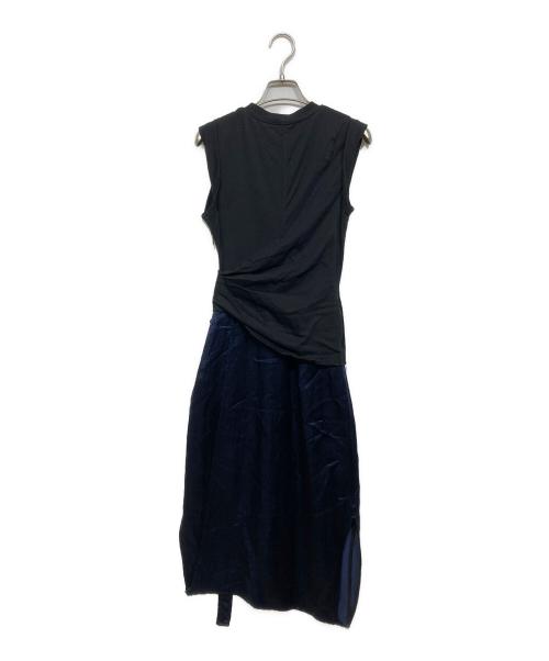 3.1 phillip lim（スリーワンフィリップリム）3.1 phillip lim (スリーワンフィリップリム) ワンピース ブラック×ブルー サイズ:XSの古着・服飾アイテム