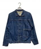 TCB jeansティーシービー ジーンズ）の古着「Two Cat's Blouse Natural Indigo」｜インディゴ