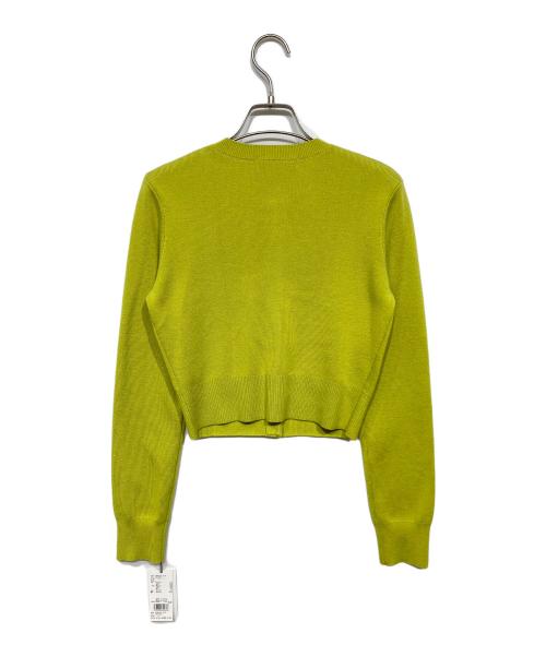 Snidel（スナイデル）Snidel (スナイデル) Sustainableニットカーデ×ティアードスカートセット ホワイト×グリーンの古着・服飾アイテム