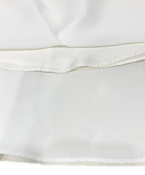 Snidel（スナイデル）Snidel (スナイデル) Sustainableニットカーデ×ティアードスカートセット ホワイト×グリーンの古着・服飾アイテム
