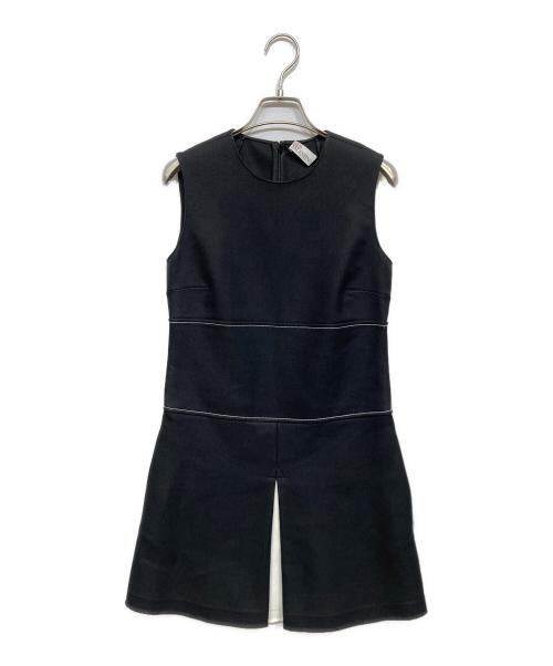 RED VALENTINO（レッドヴァレンティノ）RED VALENTINO (レッドヴァレンティノ) ノースリーブワンピース ブラック サイズ:38の古着・服飾アイテム