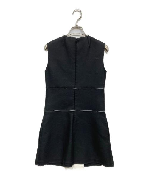 RED VALENTINO（レッドヴァレンティノ）RED VALENTINO (レッドヴァレンティノ) ノースリーブワンピース ブラック サイズ:38の古着・服飾アイテム