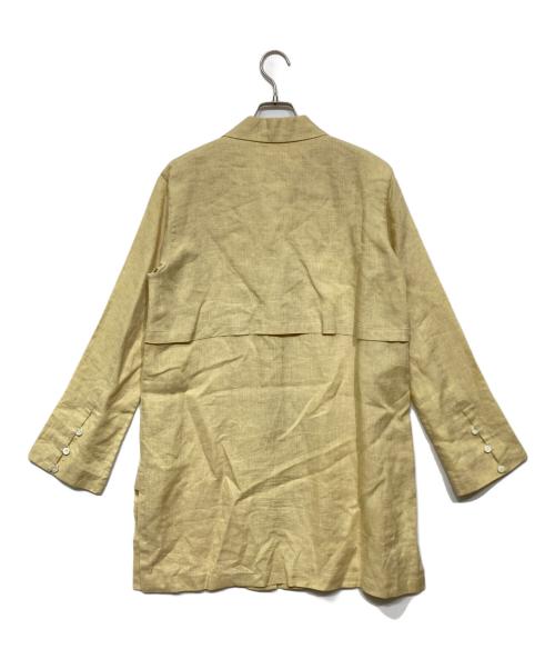 ISSEY MIYAKE PERMANENTE（イッセイミヤケ ペルマネンテ）ISSEY MIYAKE PERMANENTE (イッセイミヤケ ペルマネンテ) ロング丈シャツ イエロー サイズ:2の古着・服飾アイテム