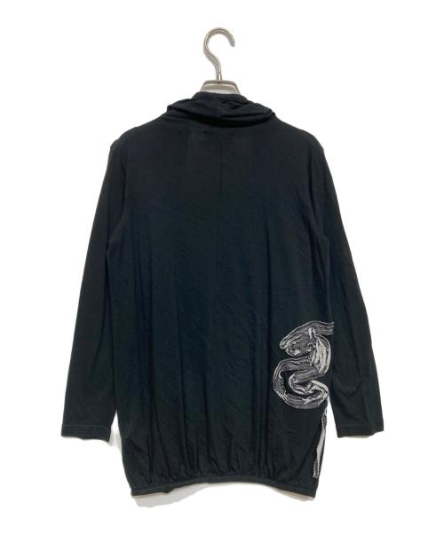Y's（ワイズ）Y's (ワイズ) デザインカーディガン ブラック サイズ:2の古着・服飾アイテム