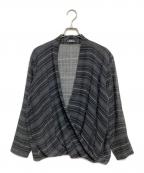 ISSEY MIYAKE PERMANENTEイッセイミヤケ ペルマネンテ）の古着「カシュクールシャツ」｜グレー