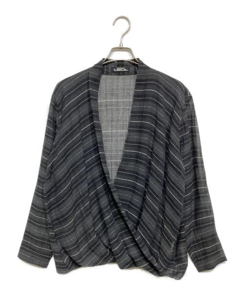ISSEY MIYAKE PERMANENTE（イッセイミヤケ ペルマネンテ）ISSEY MIYAKE PERMANENTE (イッセイミヤケ ペルマネンテ) カシュクールシャツ グレー サイズ:Mの古着・服飾アイテム