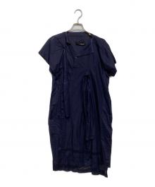 tricot COMME des GARCONS（トリココムデギャルソン）の古着「シャツワンピース TI-O024」｜ネイビー