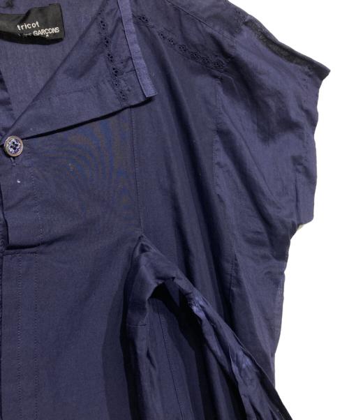 tricot COMME des GARCONS（トリココムデギャルソン）tricot COMME des GARCONS (トリココムデギャルソン) シャツワンピース TI-O024 ネイビー サイズ:Sの古着・服飾アイテム
