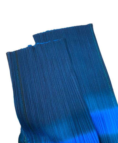 PLEATS PLEASE（プリーツプリーズ）PLEATS PLEASE (プリーツプリーズ) プリーツパンツ　PP22-JF895 ブルー サイズ:1の古着・服飾アイテム