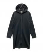 BLACK COMME des GARCONSブラックコムデギャルソン）の古着「ロングジップパーカー」｜ブラック