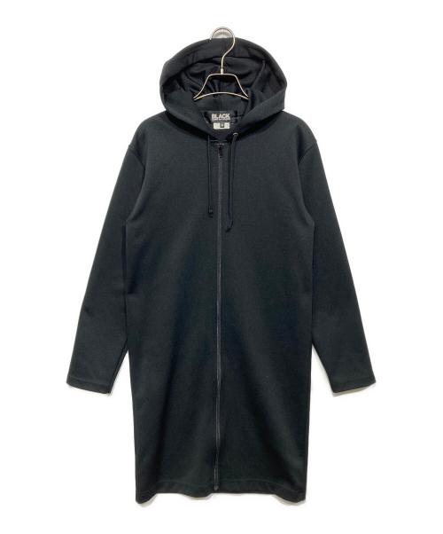 BLACK COMME des GARCONS（ブラックコムデギャルソン）BLACK COMME des GARCONS (ブラックコムデギャルソン) ロングジップパーカー ブラック サイズ:Sの古着・服飾アイテム